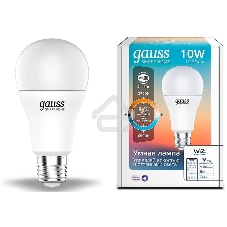 Лампа Светодиодная Gauss Smart Home DIM+CCT E27 A60 10 Вт 1/10/100