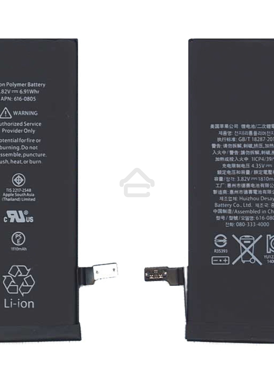 Аккумуляторная батарея для Apple iPhone 6 3.82V 6.91Wh