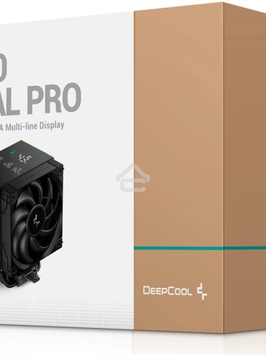 Кулер для процессора DEEPCOOL AK500 DIGITAL PRO черный, 120 мм, алюминий/медь, 1750 об/мин, 25 дБ, 4 pin, 162 мм