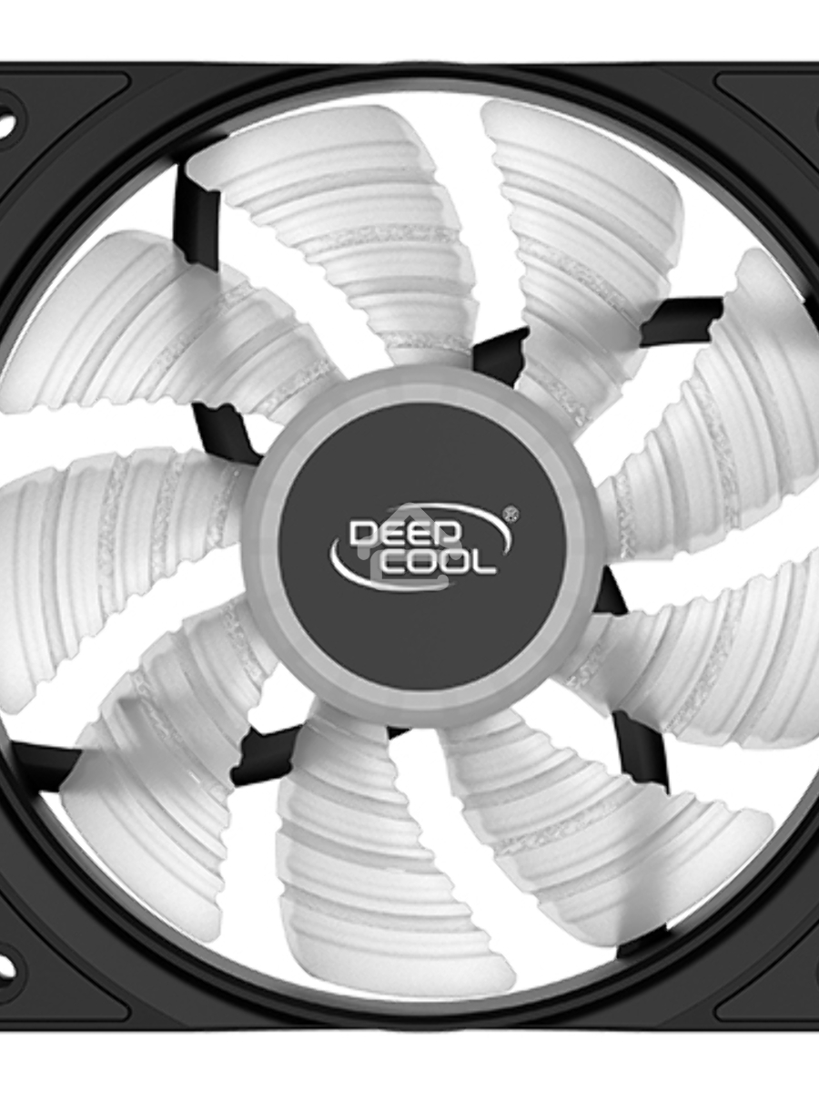 Вентилятор для корпуса DEEPCOOL RF120W черный, 120 мм, 1300 об/мин, 21.9 дБ, 3 pin
