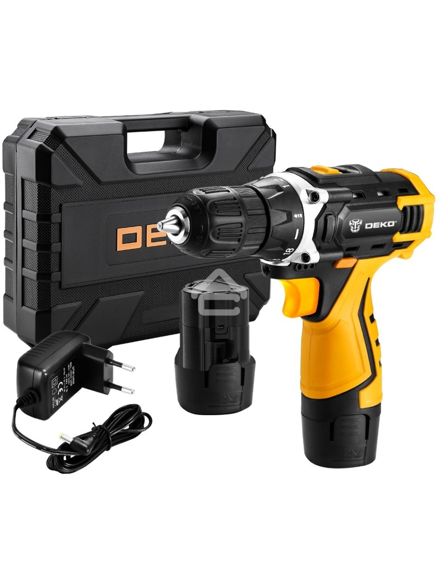 Дрель-шуруповерт Deko DKCD12FU-Li 063-4094, Аккумуляторная, 20 В, Кейс