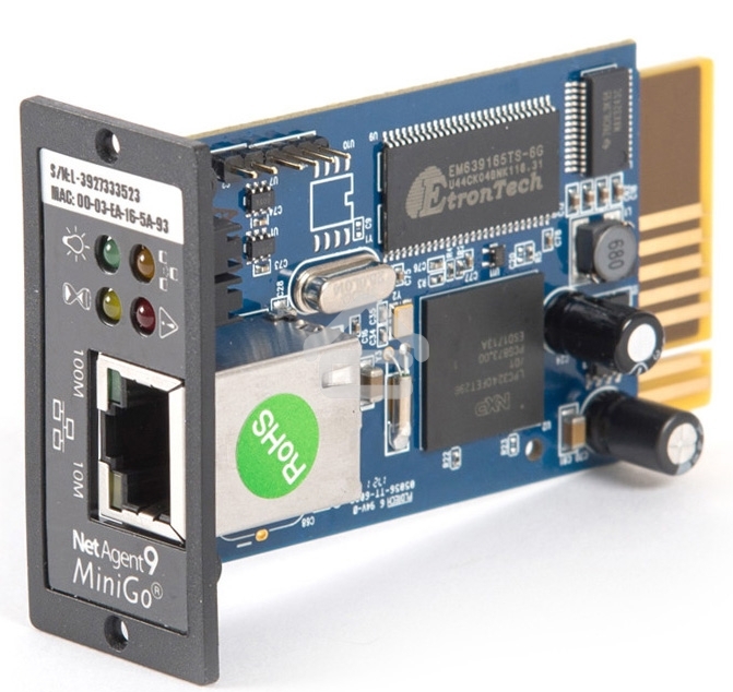 Модуль-SNMP DL 801 SKAT UPS-1000 RACK/3000 RACK Мониторинг и упр-е по Ethernet SNMP module DL 801 SKAT UPS-1000 RACK/3000 RACK Monitoring and control via Ethernet