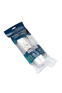 Сетевой фильтр Гарнизон EPS-3-CU2-W-2 2.0 Мультипорт 3р, 10А, 1xType-C PD, 2 х USB QC, 2м, ур.защиты 2+, белый, пак (21448)
