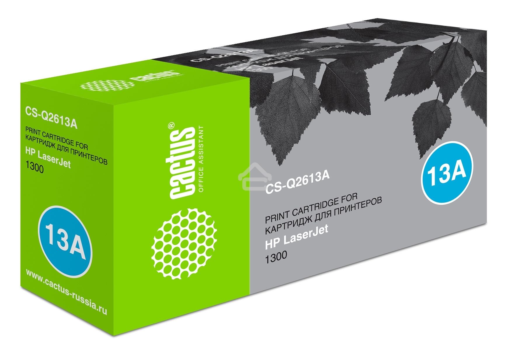 Картридж лазерный Cactus CS-Q2613A черный (2500 стр.) для HP Laser Jet 1300