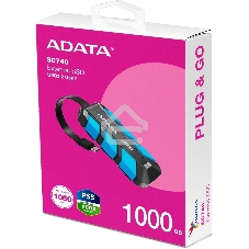 Внешний SSD ADATA SC740, 1TB, USB 3.2 Gen 2 Type-C, R/W 1050/1000, синий