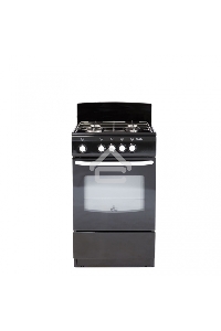 Плита газовая De Luxe 5040.38Г (Щ) черный, конфорок 4 шт, духовка 43 л, 50 см x 85 см x 50 см