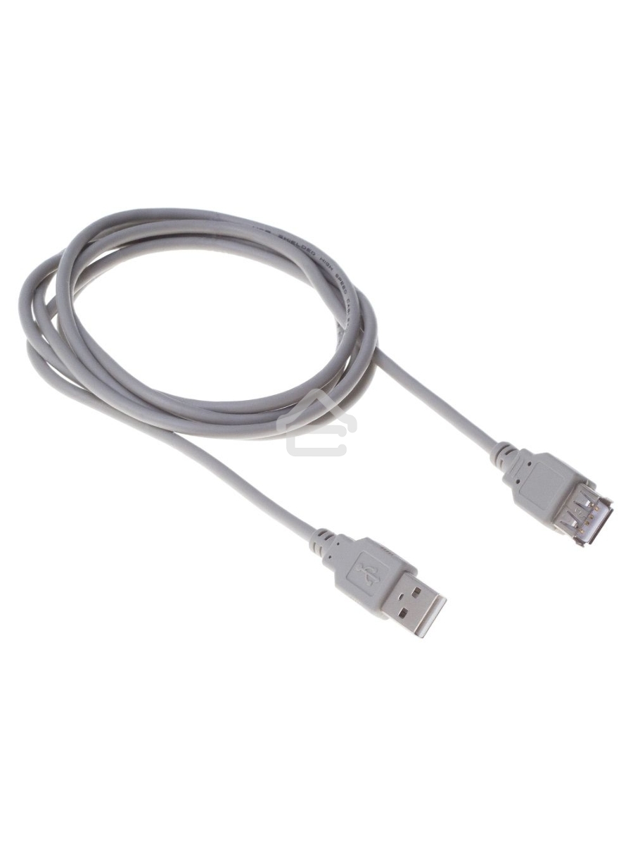 Кабель Buro BHP RET USB_AF18 USB A(m) USB A(f) 1.8м серый блистер