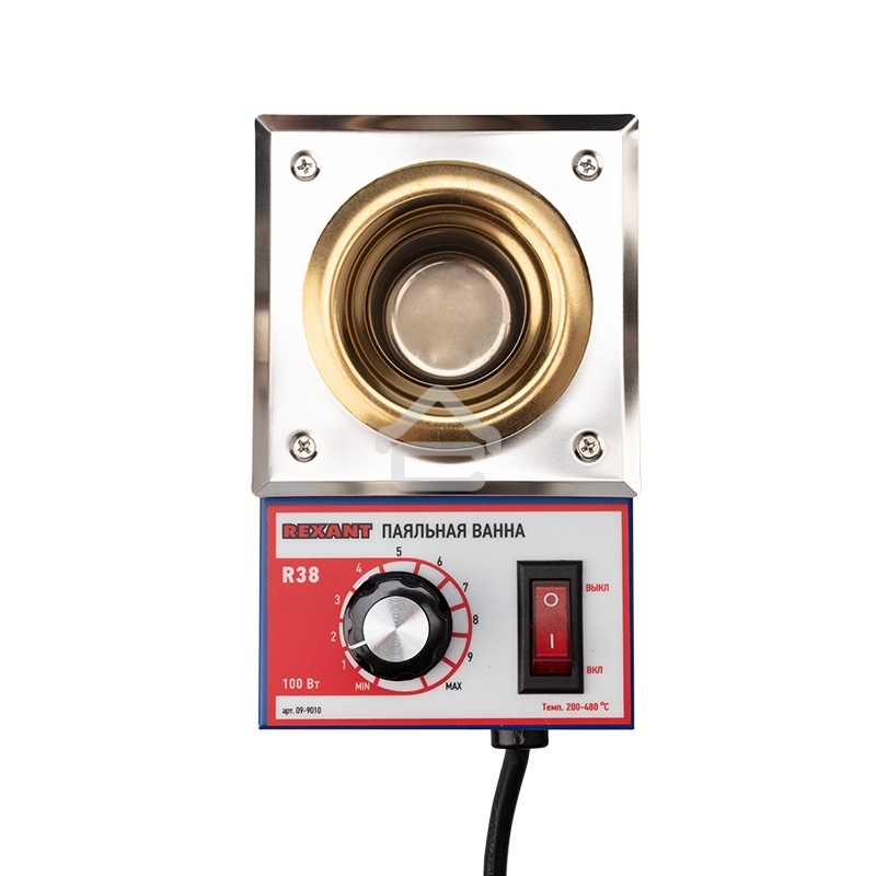 Паяльная ванна Rexant, модель R38, 100 Вт, ø 38 мм, 200-480 °C