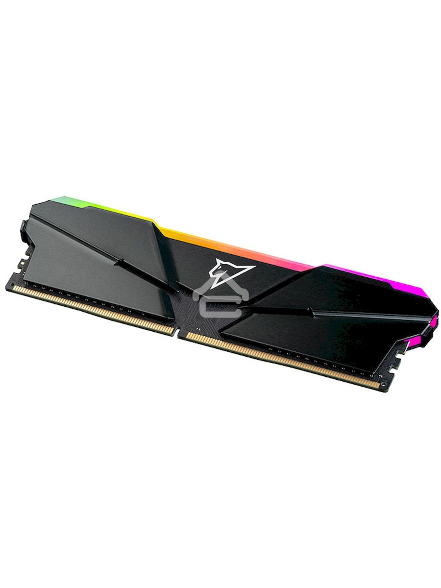 Оперативная память NETAC Shadow, DDR4, 16GB (2x8GB), 3200MHz, CL16, DIMM, с радиаторами, RGB, серый