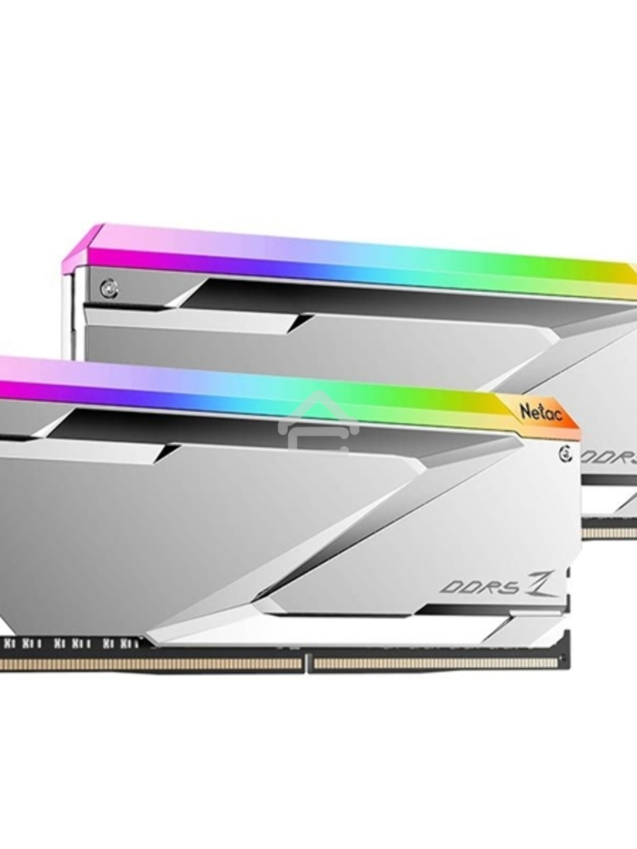Оперативная память NETAC, DDR5, 32GB (2x16GB), 6200MHz, CL32, DIMM, с радиаторами, RGB, серебристый