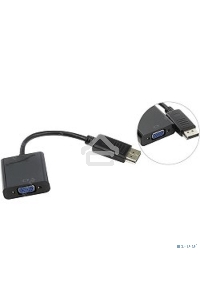 Кабель-переходник DP --> VGA-F 0,2m , Telecom (TA522)