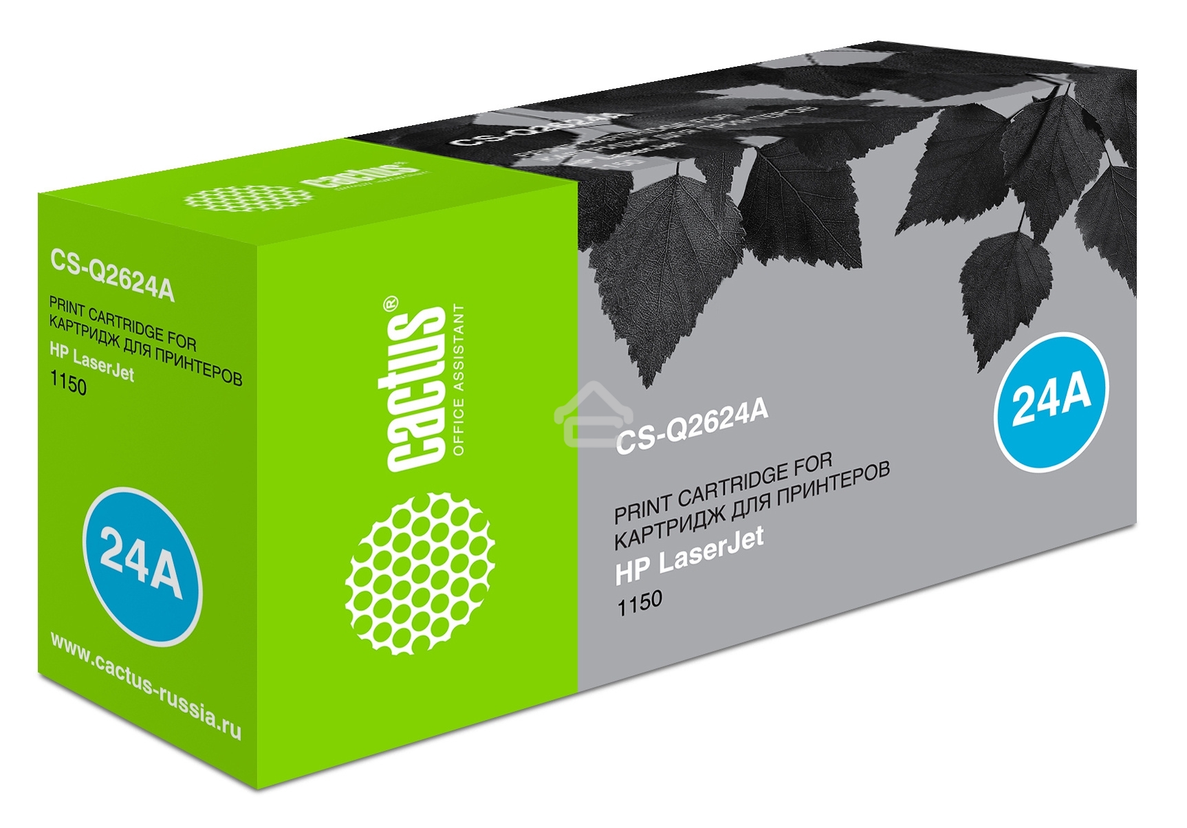 Картридж лазерный Cactus CS-Q2624A черный (2500 стр.) для HP LaserJet 1150
