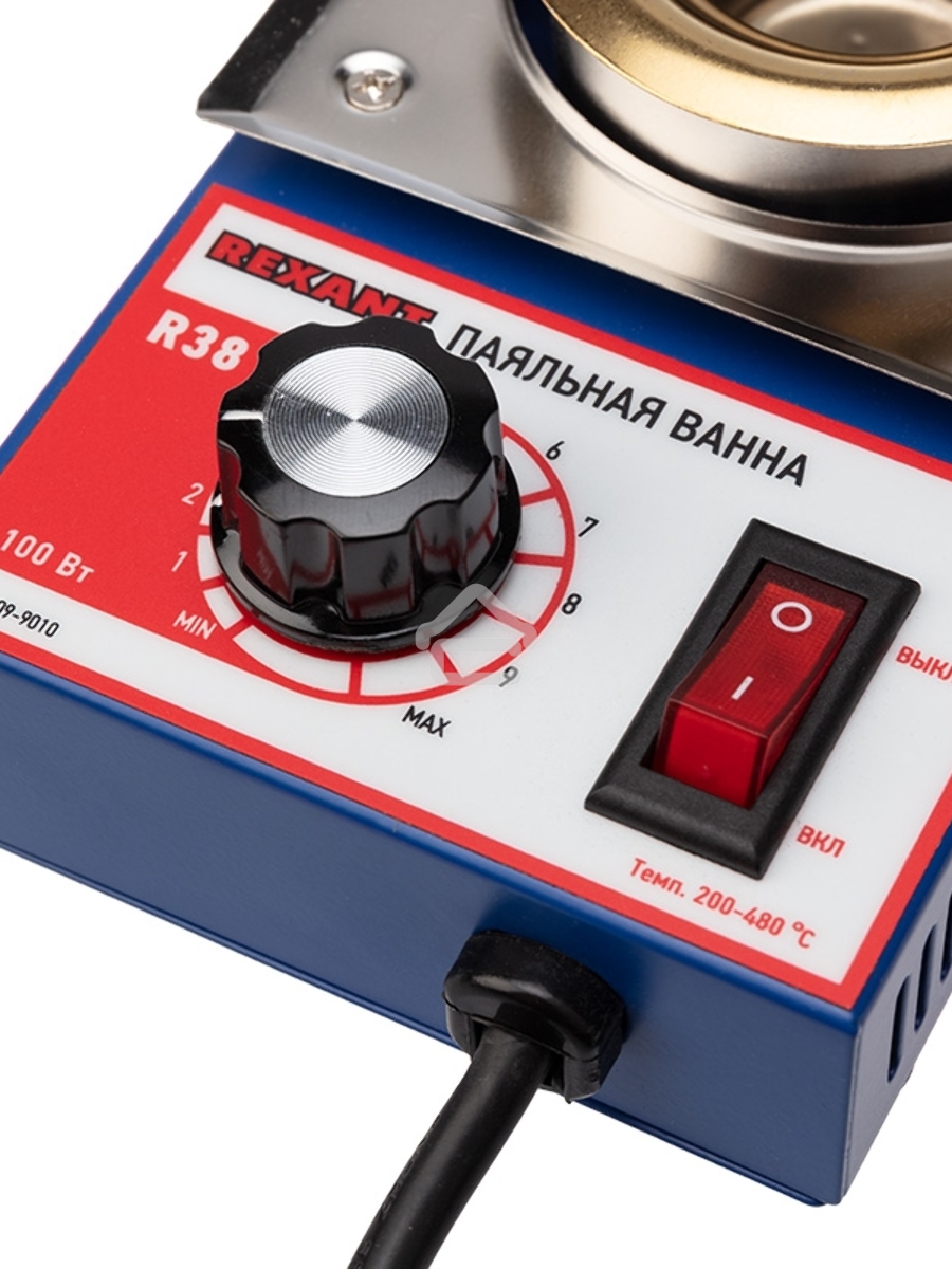 Паяльная ванна Rexant, модель R38, 100 Вт, ø 38 мм, 200-480 °C