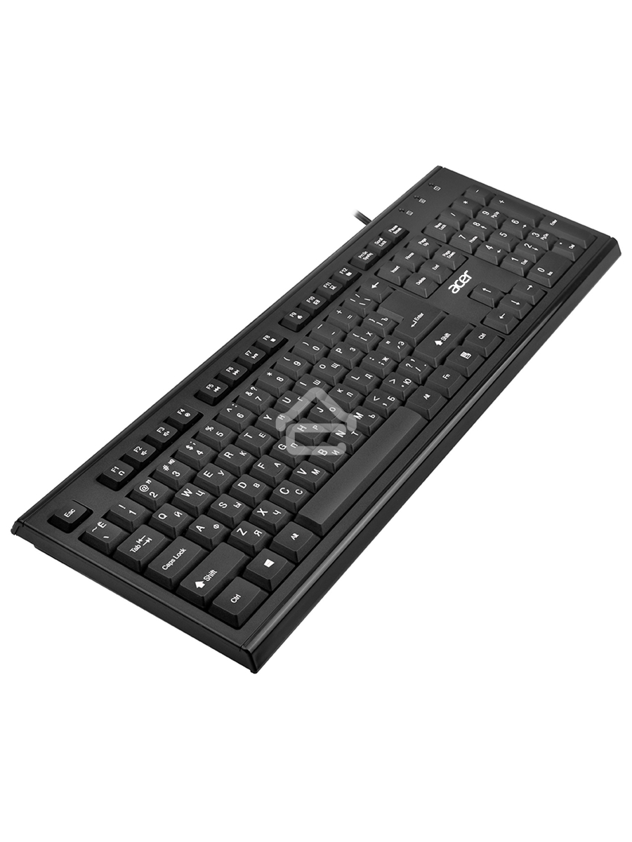 Клавиатура Acer OKW120 проводная, USB, черный