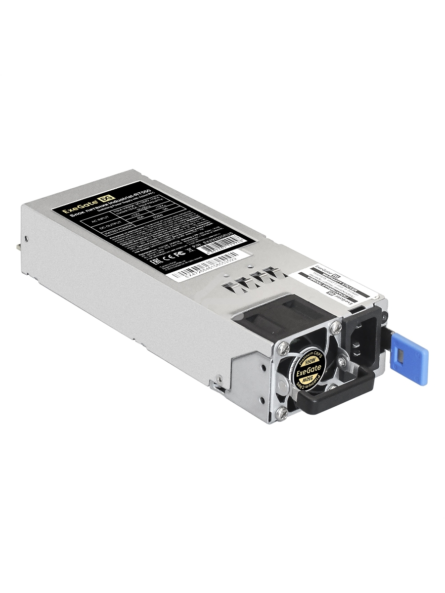 Серверный блок питания  (модуль к RTS550 Redundant) 550W ExeGate Industrial-RT550 (APFC, КПД 94%(80 PLUS Platinum), 4 cm fan)