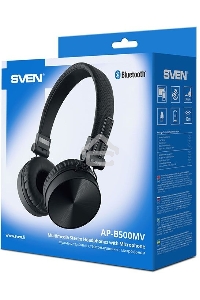 Наушники с микрофоном SVEN AP-B500MV черный  Bluetooth