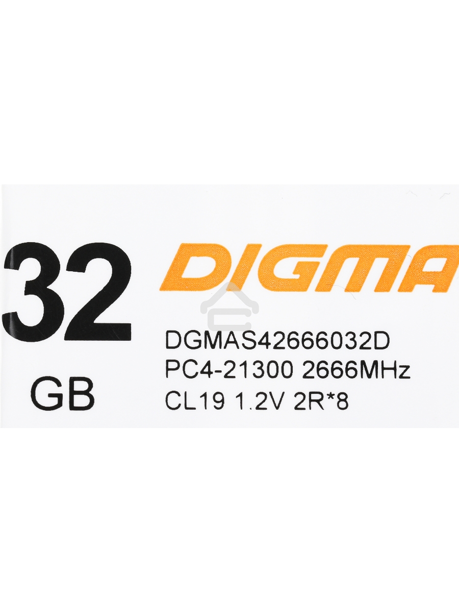 Оперативная память Digma, DDR4, 32GB (1x32GB), 2666MHz, CL19, SO-DIMM
