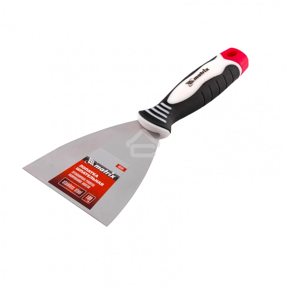 Шпательная лопатка Matrix из нержавеющей стали, 100 мм, трехкомпонентная рукоятка