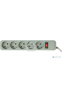 Сетевой фильтр PC Pet AP01006-E-GR 1.8м (5 розеток) серый