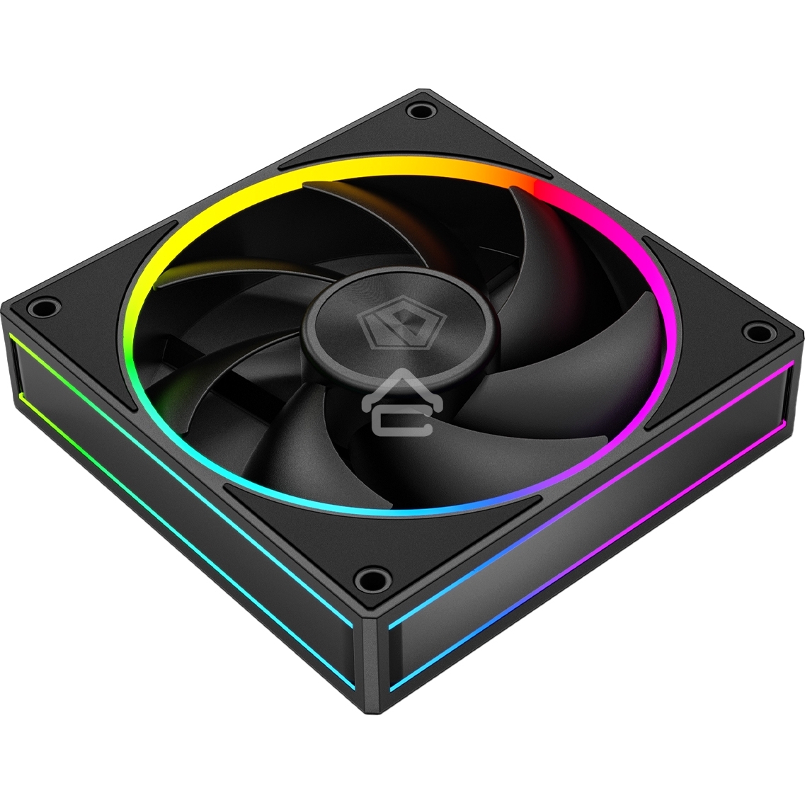 Вентилятор для корпуса ID-Cooling AF-127-ARGb-K черный, 120 мм, 2000 об/мин, 29.9 дБ, 4 pin