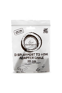 Переходник DisplayPort ->; HDMI Cablexpert A-DPM-HDMIF-002-W 20M/19F, белый, пакет (078733)