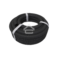 Труба гофрированная из ПНД, с зондом, черная, Ø16 мм, бухта 100 м/уп. Rexant