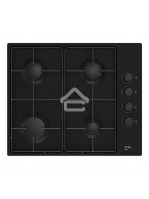 Встраиваемая газовая варочная поверхность Beko HIGG 64123 SB, Черный