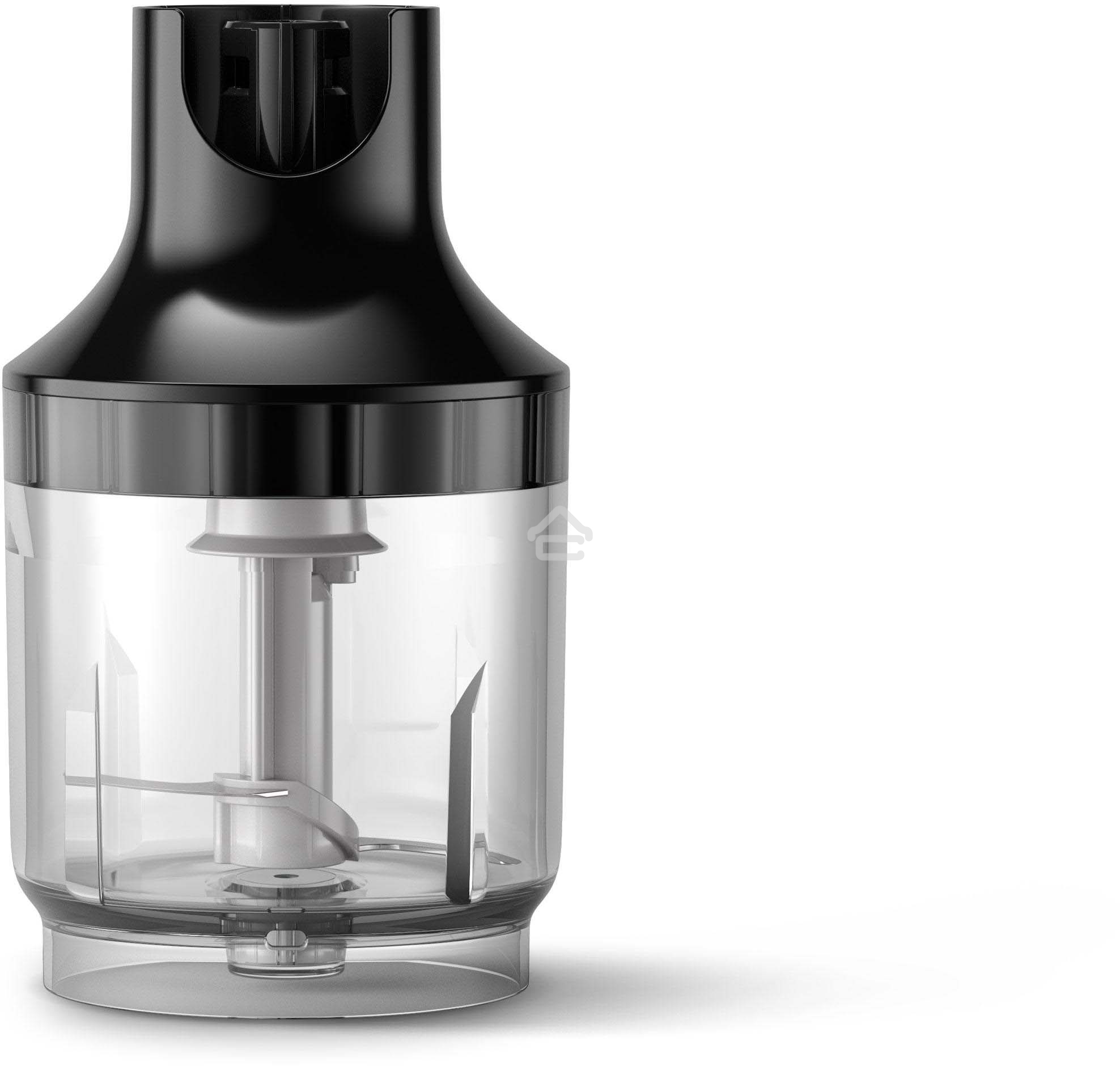 Блендер погружной Philips HR2543/90, 700Вт, 1 скорость, турбо режим, стакан для взбивания, венчик, измельчитель,  черный