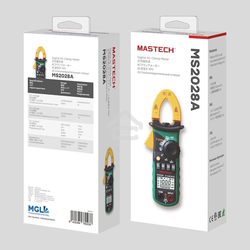 Токовые клещи MS2028A MASTECH