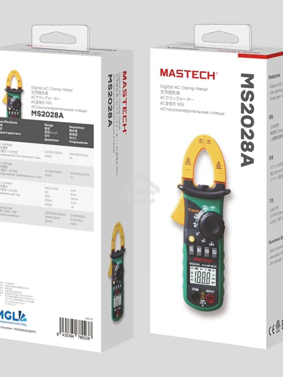 Токовые клещи MS2028A MASTECH