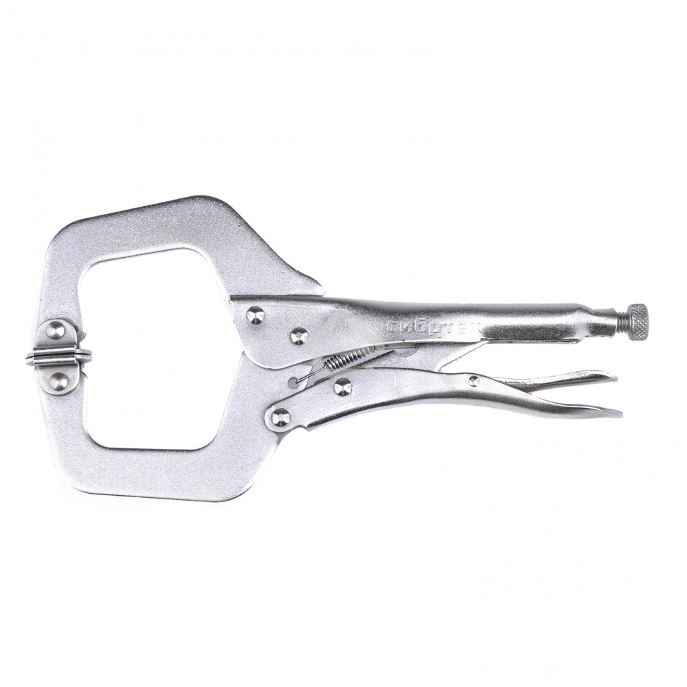 Зажим ручной Сибртех, увеличенный захват, подвижные губки, 270 мм