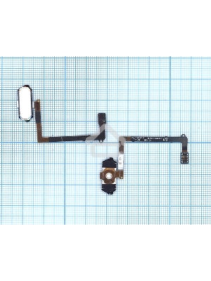 Кнопка HOME в сборе с механизмом и шлейфом для Samsung Galaxy S6 SM-G920F, белый