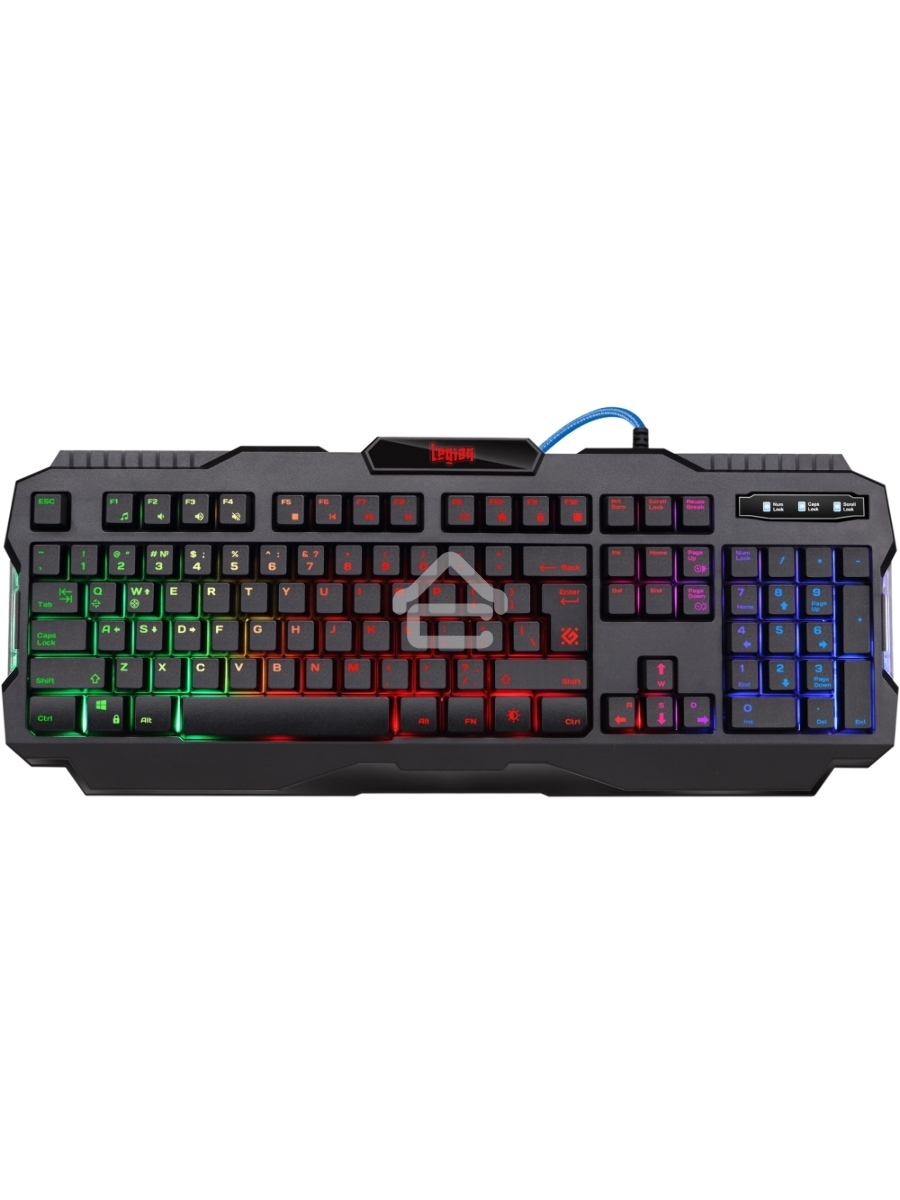 Клавиатура Defender Legion GK-010DL RUпроводная, USB, чёрный