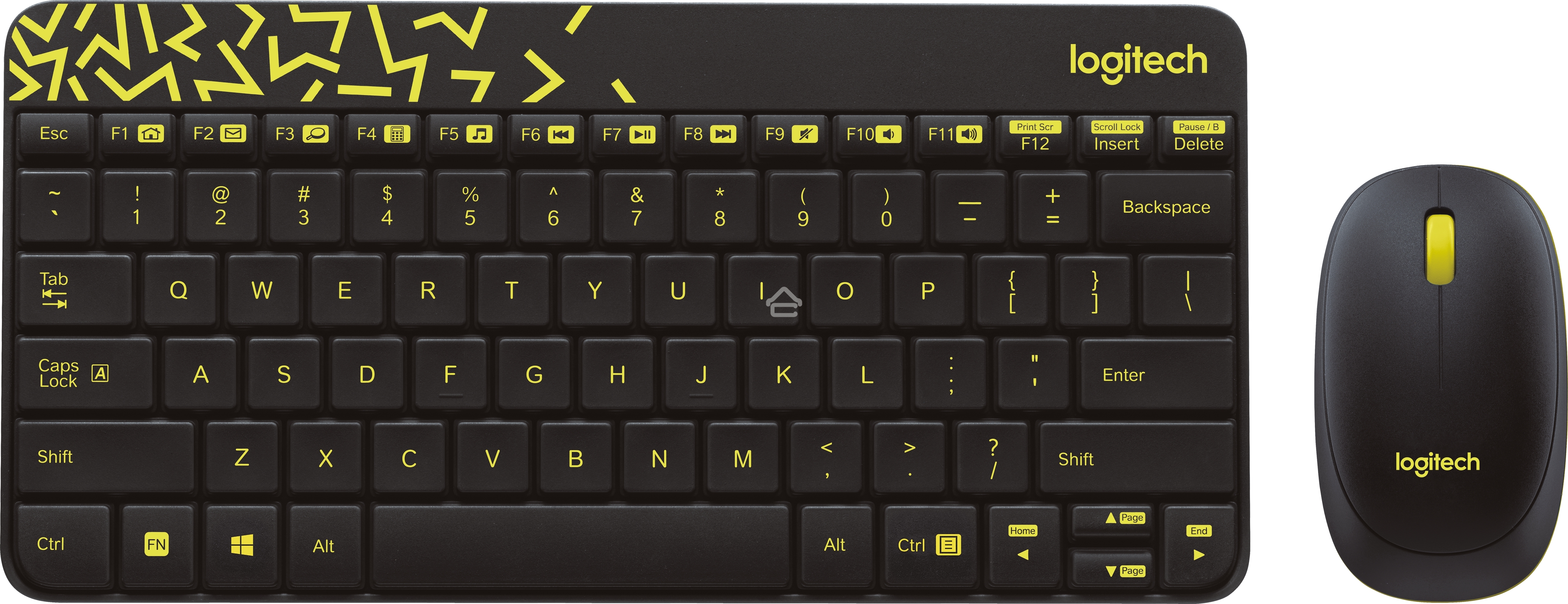 Клавиатура + мышь Logitech Wireless Desktop MK240 Nano Black Retail Combo