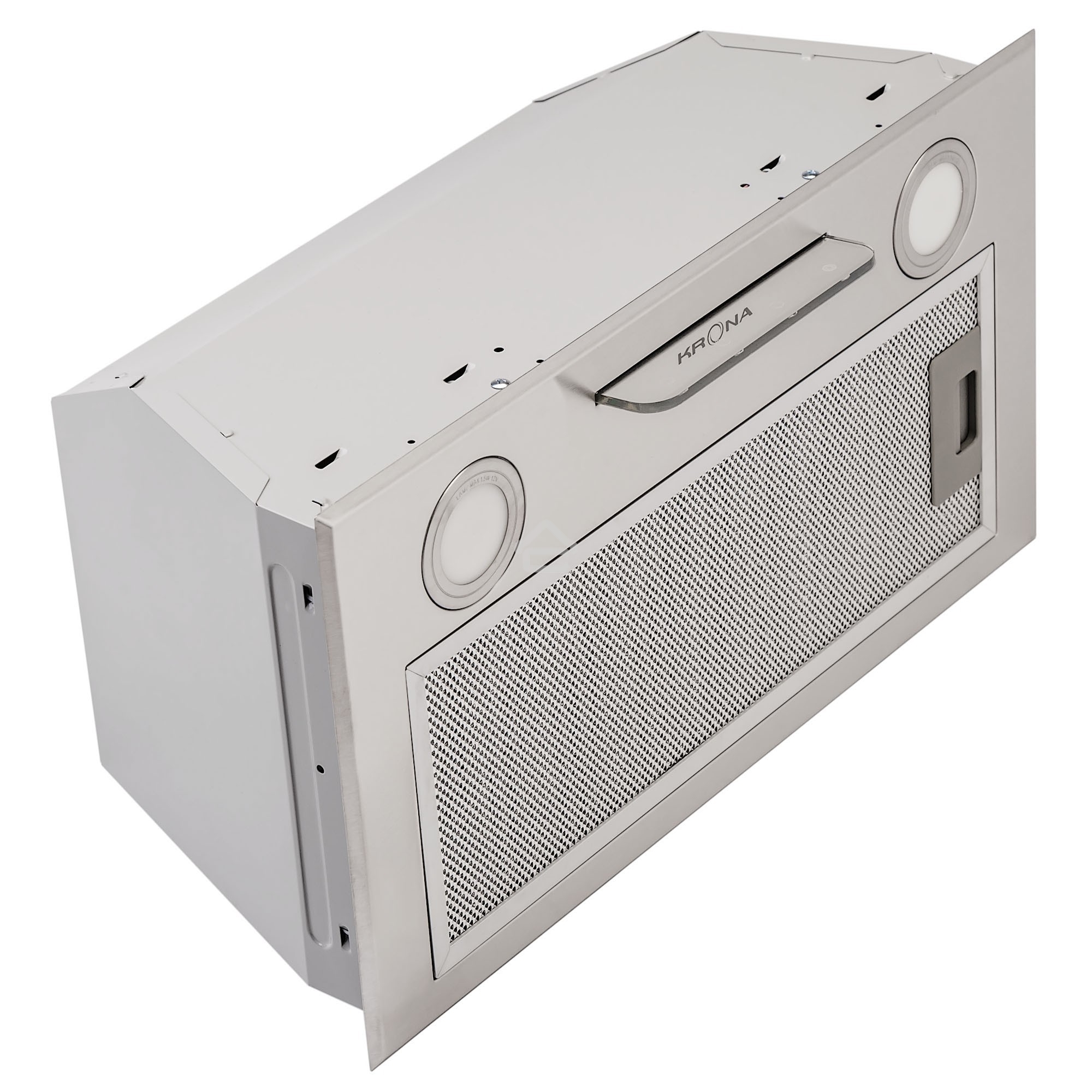 Вытяжка встраиваемая Krona Ameli 600 S нержавеющая сталь, 60 см, 1150 куб. м/ч, 50 дБ