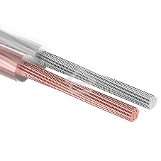 Кабель акустический Rexant 2х2.50 мм2, прозрачный SILICON, 100 м.