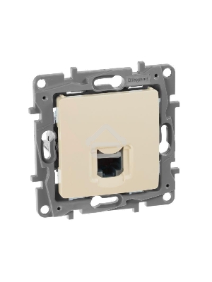 Розетка RJ45 кат. 5 UTP, сл. кость ETIKA