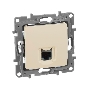 Розетка RJ45 кат. 5 UTP, сл. кость ETIKA