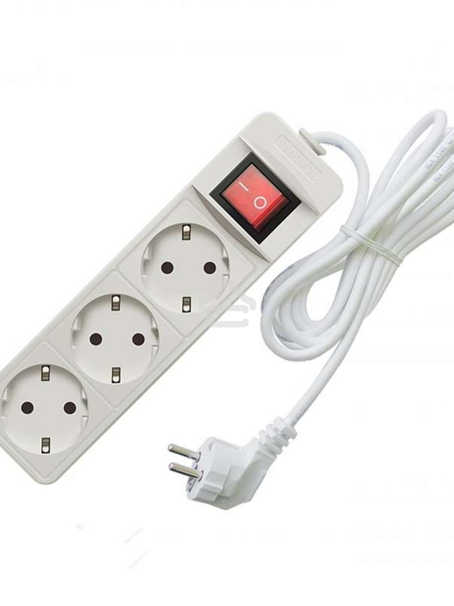 Удлинитель 3х3м с заземл. 16А IP20 3.5кВт с выкл. Союз 481S-8303