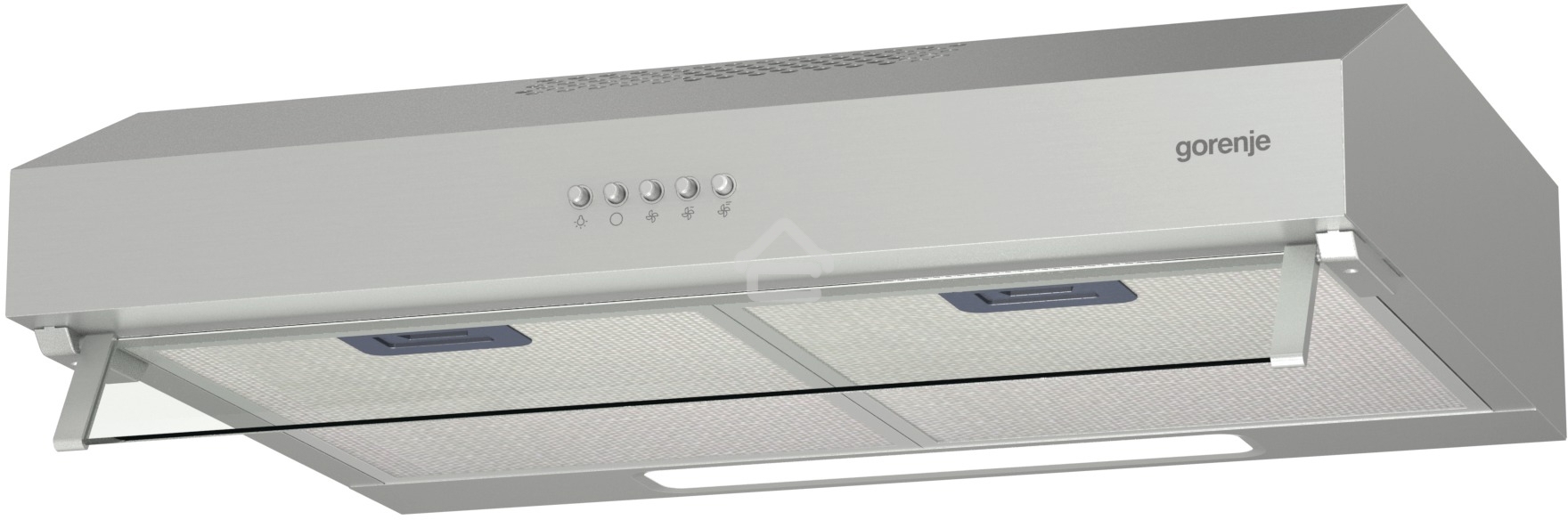 Вытяжка подвесная Gorenje WHU629EX/M нержавеющая сталь, 60 см, 249 м³/ч, 67 дБ