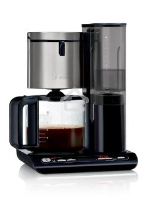 Кофеварка капельная Bosch TKA8633 черный/серебристый, исп. кофе - молотый, 1.25 л, 1160 Вт.