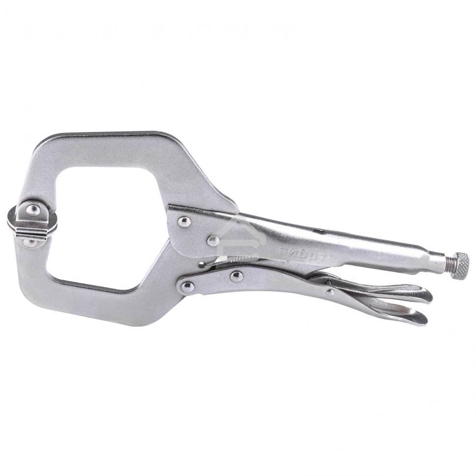 Зажим ручной Сибртех, увеличенный захват, подвижные губки, 270 мм