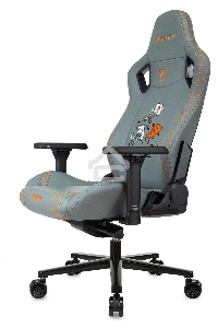 Кресло игровое Knight Craft Dragon серый эко.кожа крестов. металл