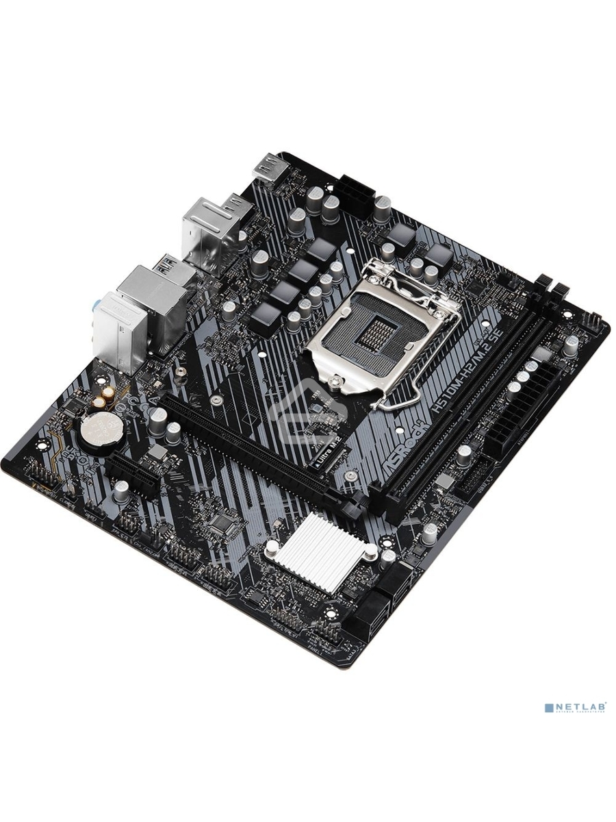 Материнская плата ASRock H510M-H2/M.2 SE, LGA 1200, Intel H470, 2xDDR4, 4xSATA, 1xM.2, 1xPCIe 4.0 x16, 1xPCIe x1, 2xHDMI, 1x 1Gb LAN, 2xUSB 2.0, 4xUSB 3.2 Gen 1, 3x3.5 мм, 7.1, mATX