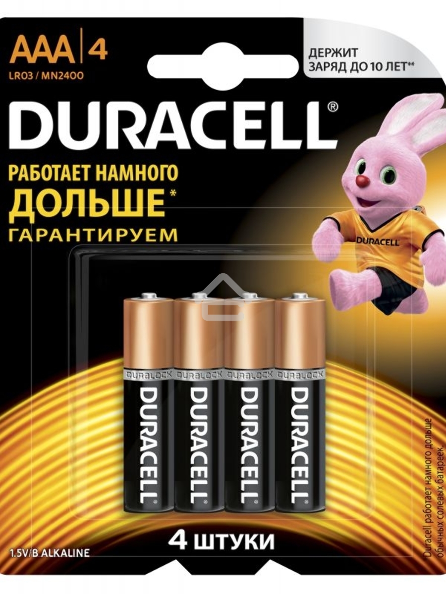 Батарея Duracell Basic CN LR03-4BL AAA (4шт)