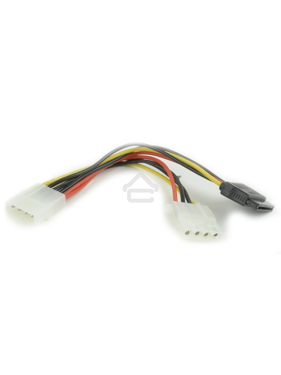 Кабель питания SATA Gembird/Cablexpert CC-SATA-PSY2, 15см, molex 4pin/molex4pin+sata 15pin, на 2 устр.