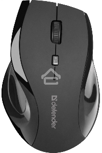 Мышь беспроводная Defender Accura MM-295 черный, 1600 dpi, радиоканал, USB, кнопки - 6