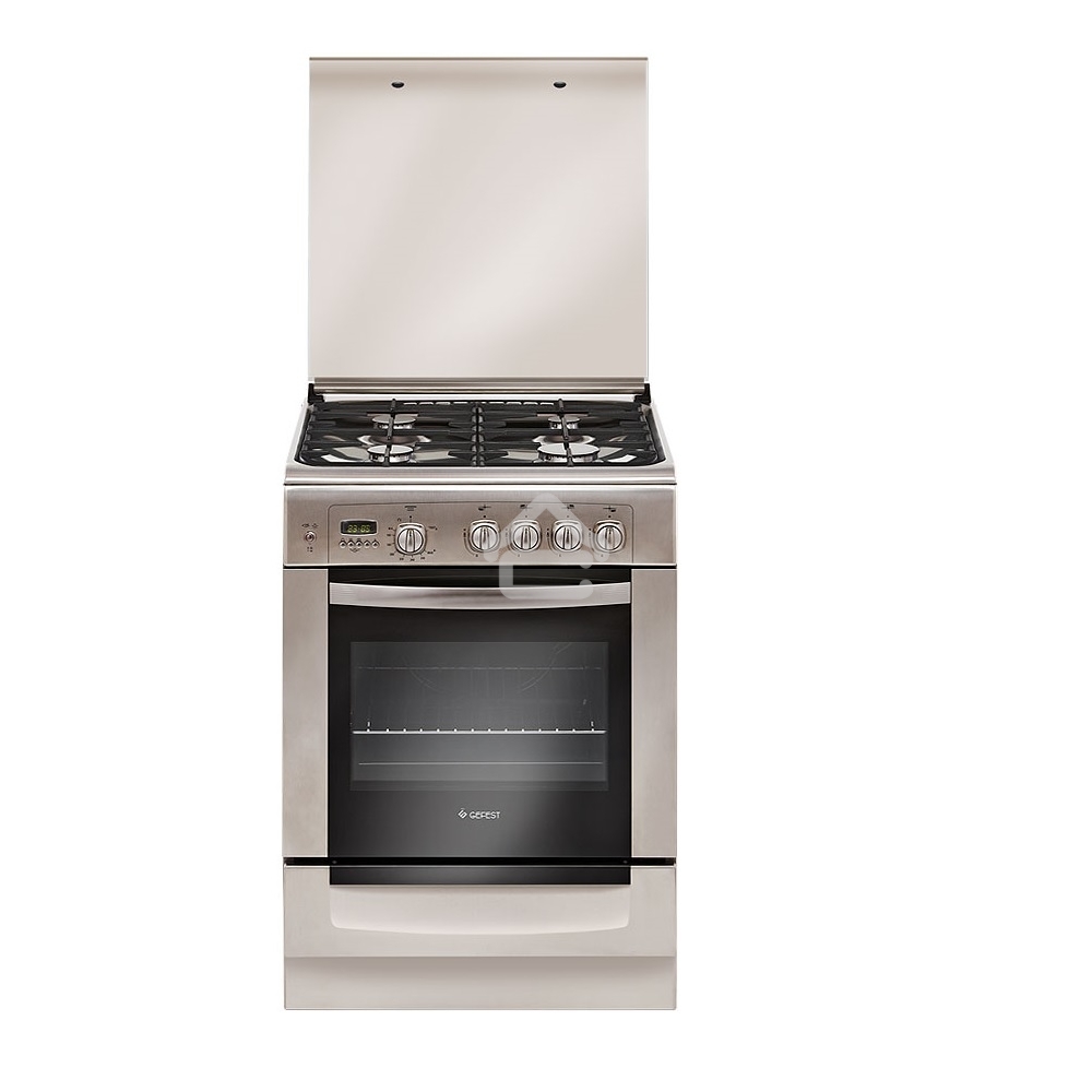 Плита газовая Gefest ПГ 6100-04 0004 серебристый, конфорок 4 шт, духовка 52 л, 60 см x 85 см x 60 см