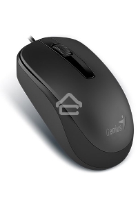 Мышь проводная Genius DX-120 черный, 1000 dpi, USB, кнопки - 3