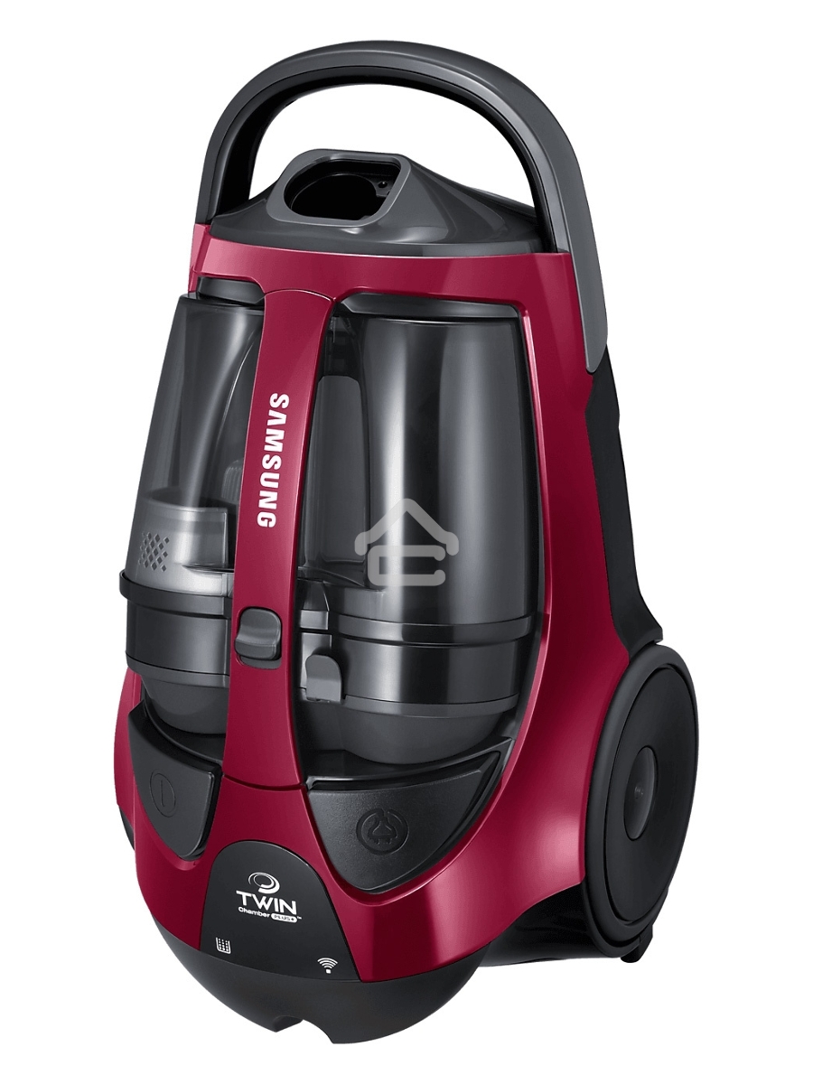 Пылесос Samsung VCC885FH3P красный, 430/2200 Вт, уборка сухая, пылесборник двойная камера 2л